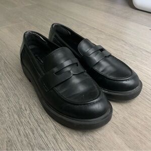 Black loafers